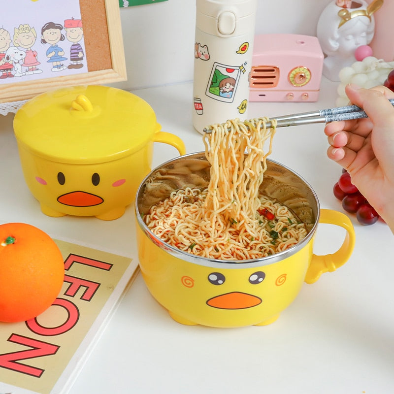 Enten-Ramen-Schüssel mit Deckel