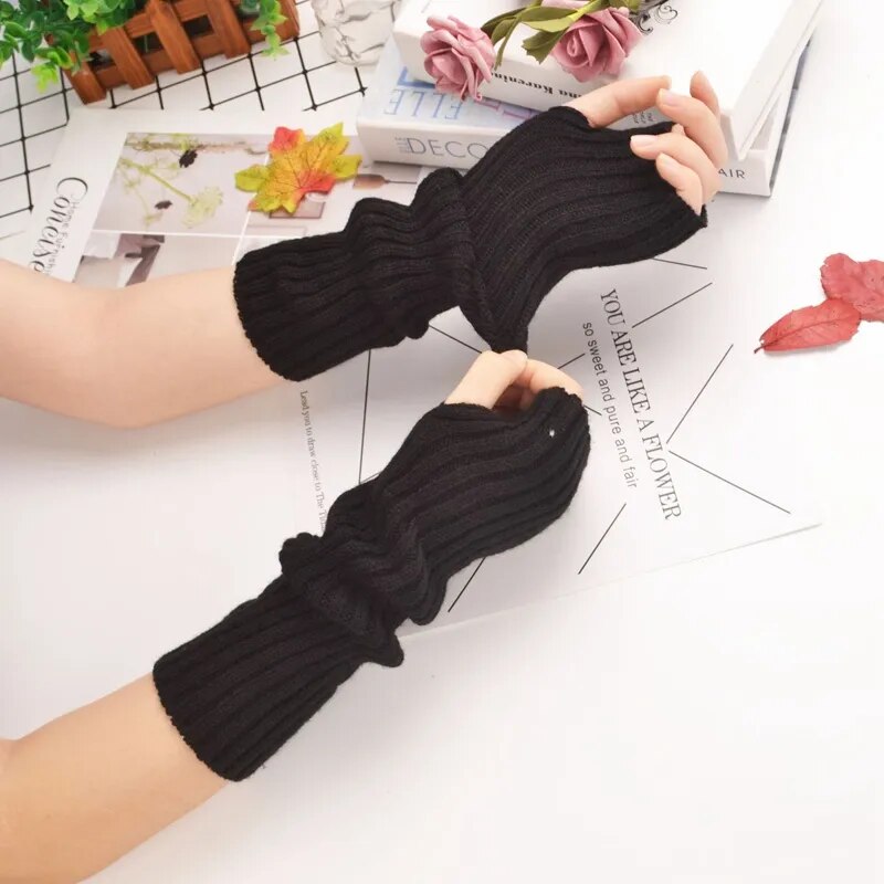 Fingerlose Armwärmerhandschuhe