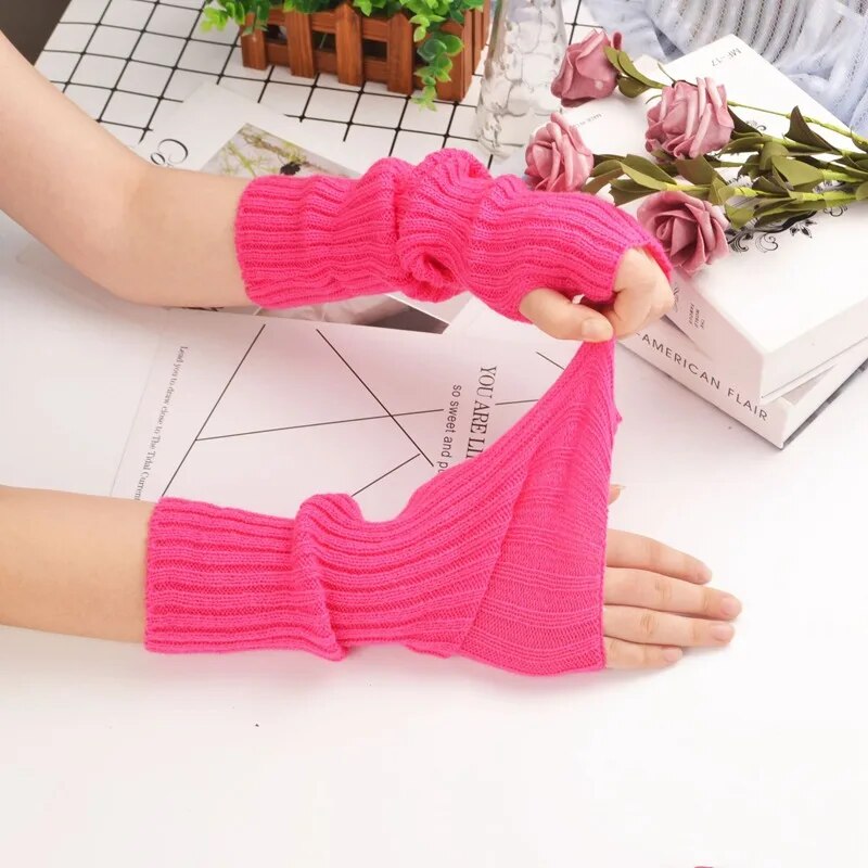 Fingerlose Armwärmerhandschuhe