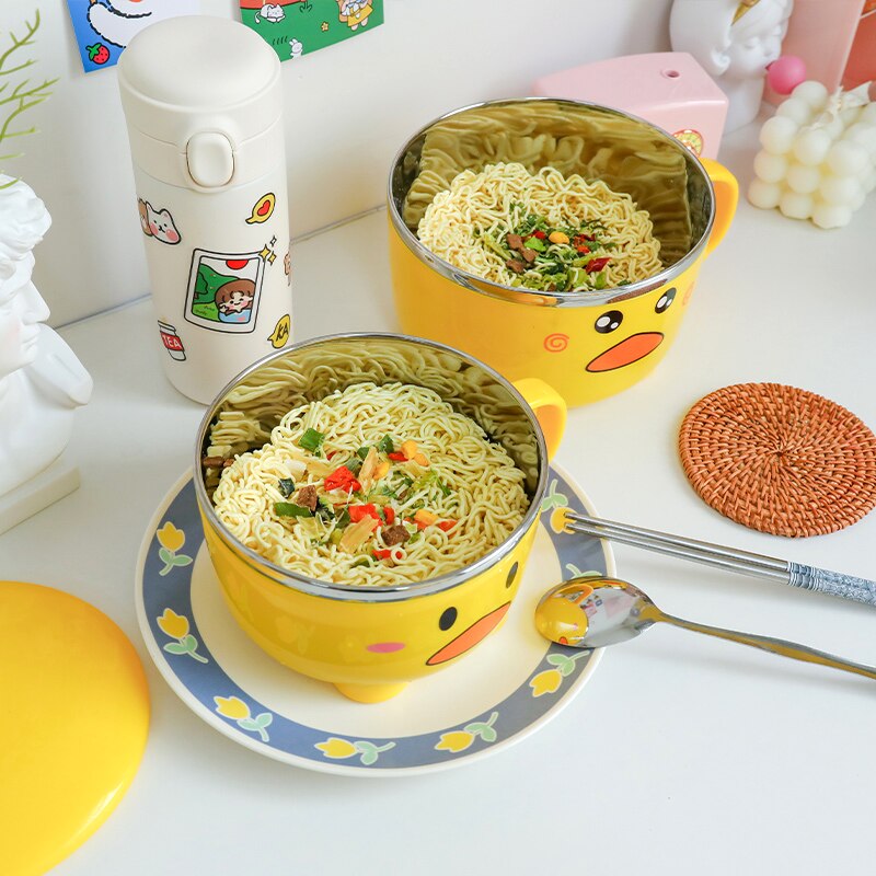 Enten-Ramen-Schüssel mit Deckel