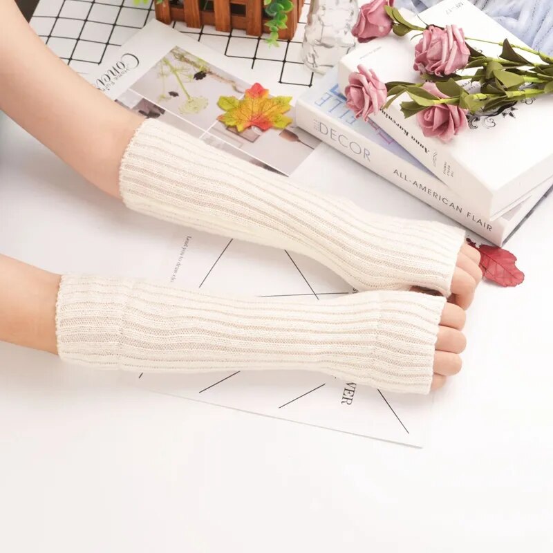 Fingerlose Armwärmerhandschuhe