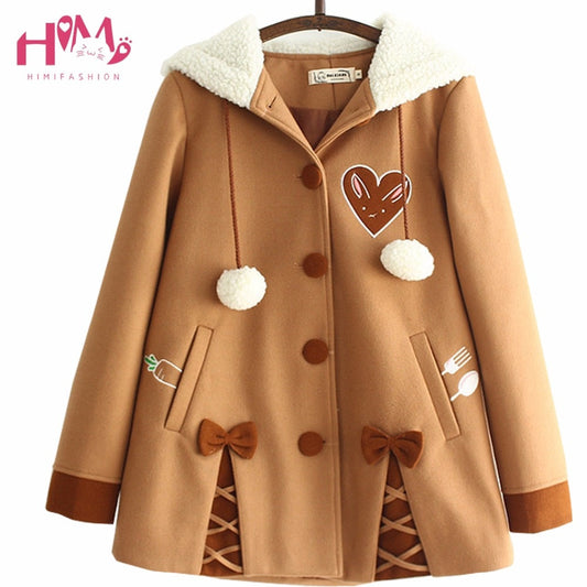 Brown Hooded Coat