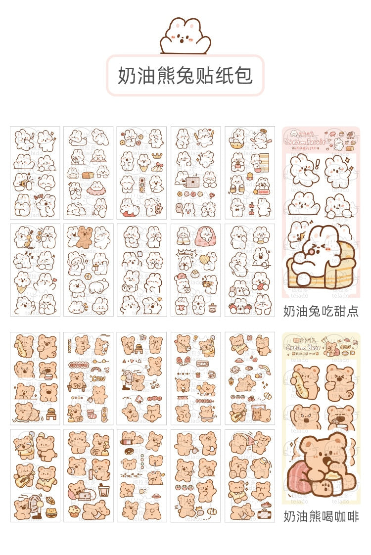 Bunny and Bear Stickers