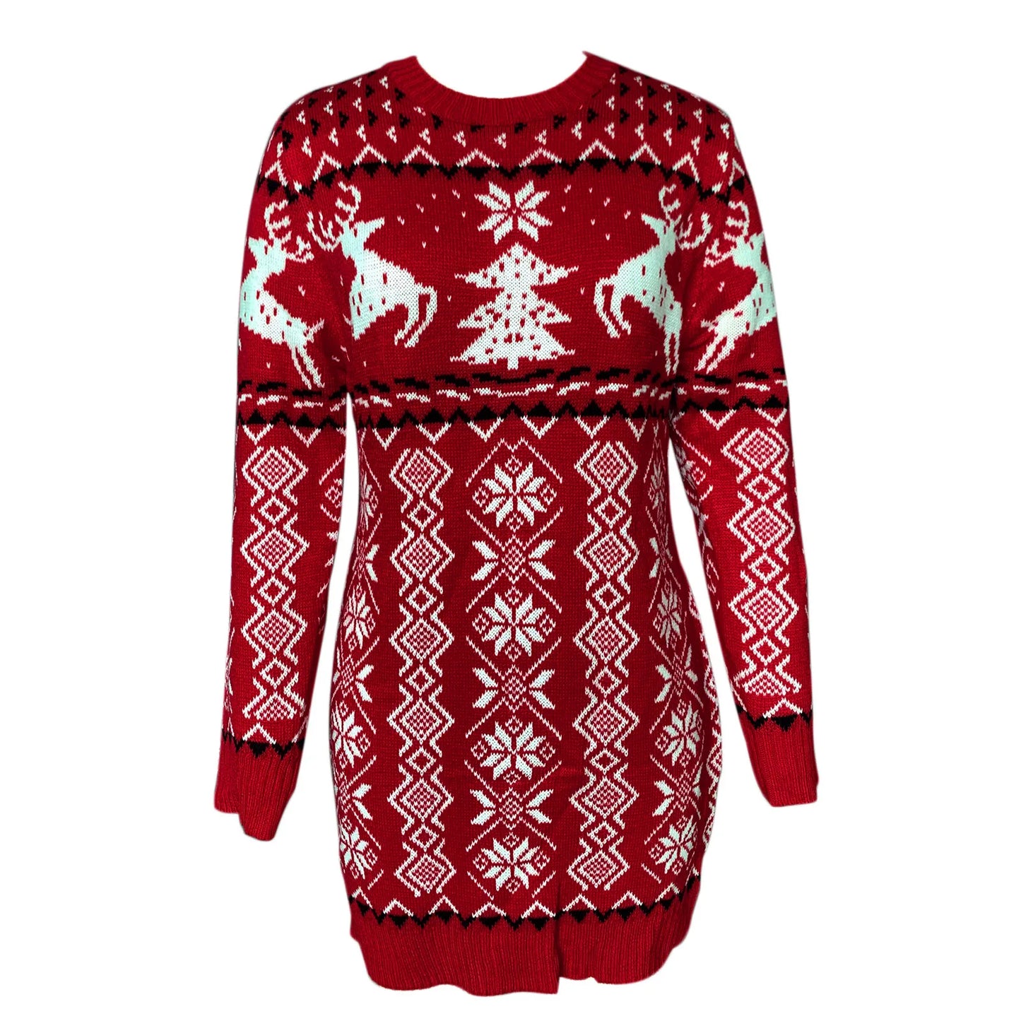 Weihnachtspulloverkleid