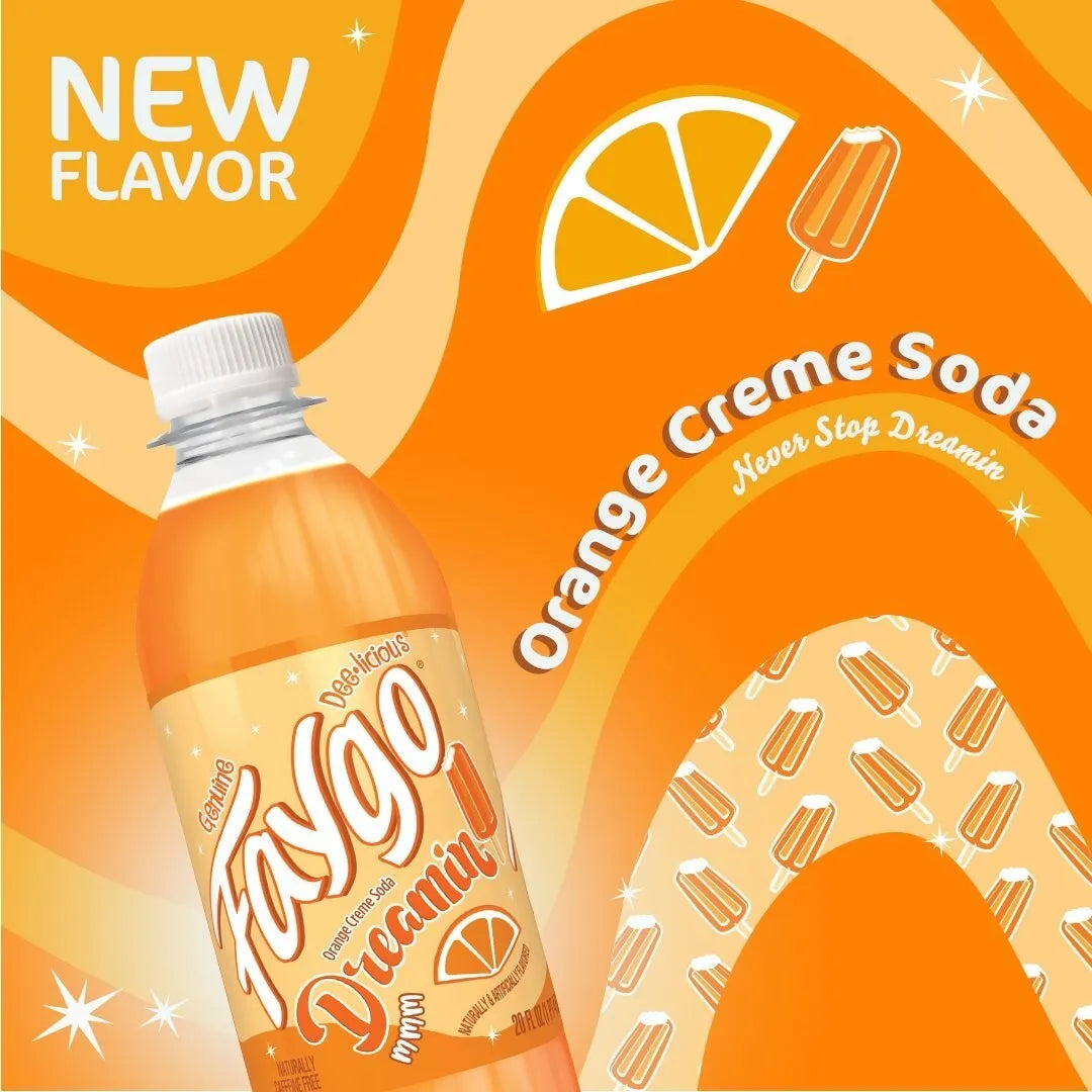 Faygo Dreamin “Orange Cream” Extremely Rare