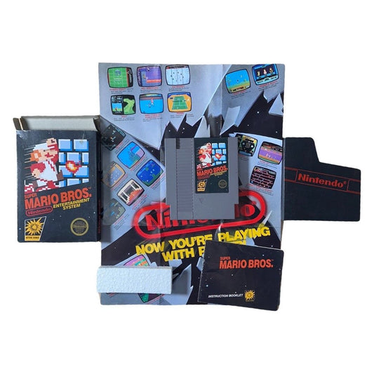Super Mario Bros [5 Screw] - NES (Rare-First Edition Tabbed Box)