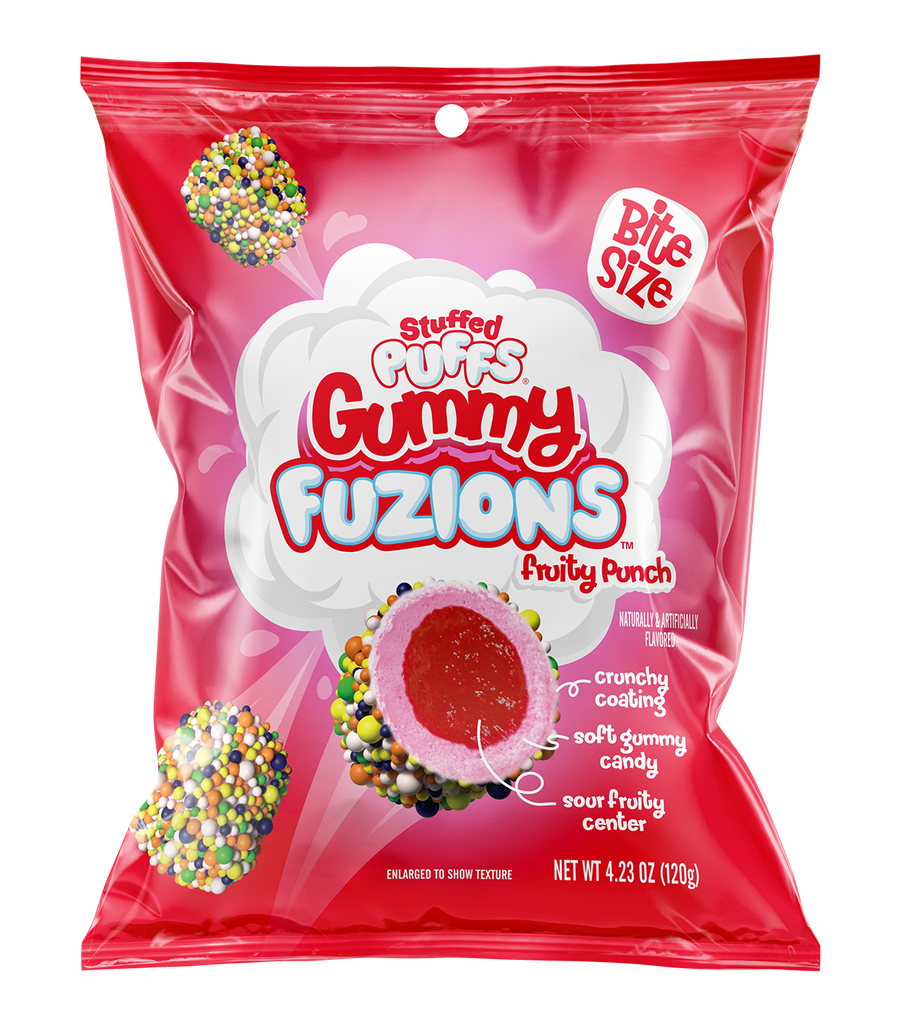 Stuffed Puffs Gummy Fuzions - Fruity Punch (120g)