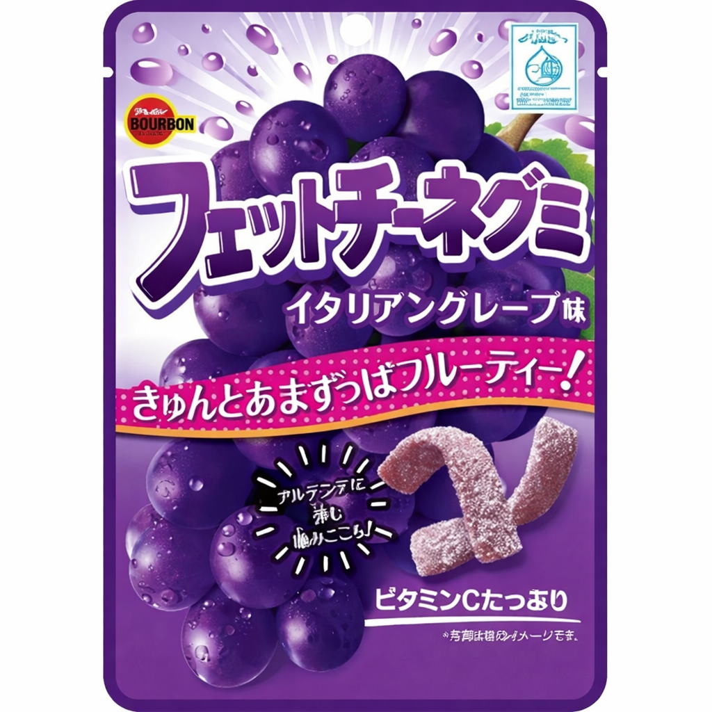Bourbon Fettuccine Gummy Italian Grape (50g) (Japan)