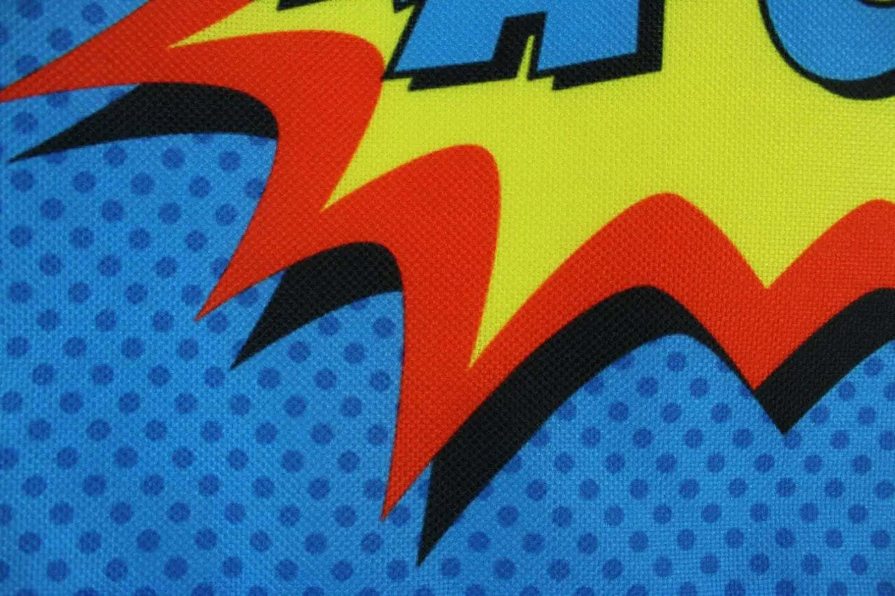 KAPOW | Blue | Anime | Fun Gifts | Pillow Cover | Home Decor | Throw Pillows | Happy Birthday | Kids Room | Bedroom Decor | Room Decor