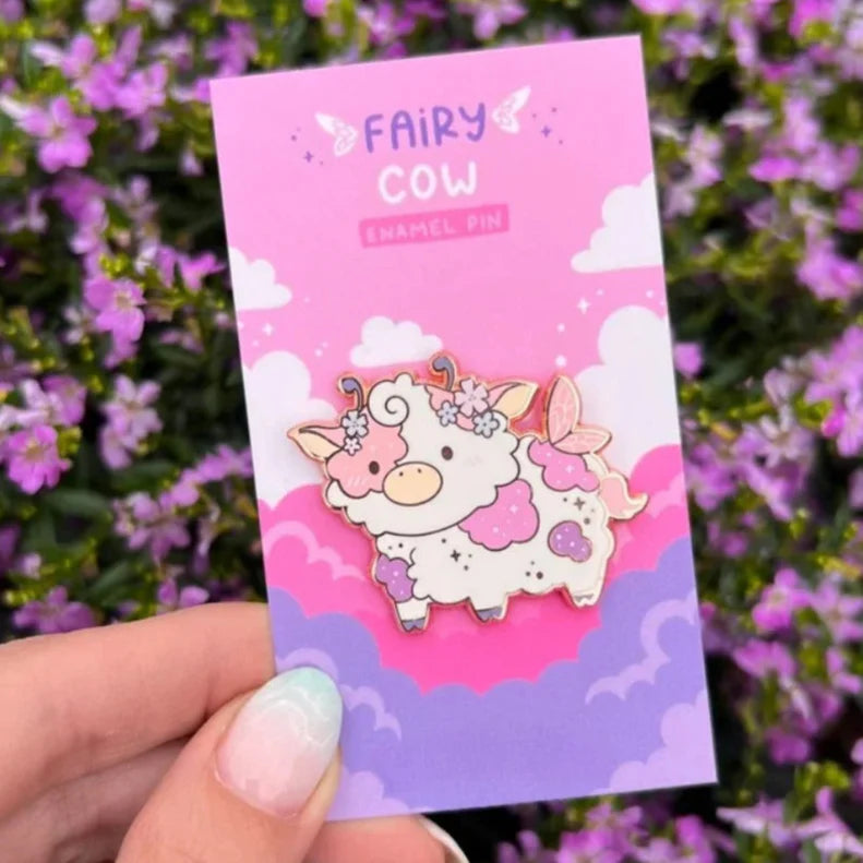 Kawaii Cow Enamel Pins