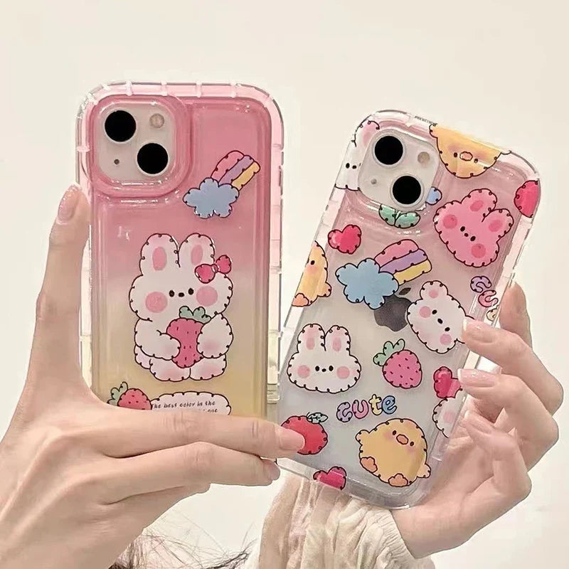 Kawaii Strawberry Bunny Samsung Case