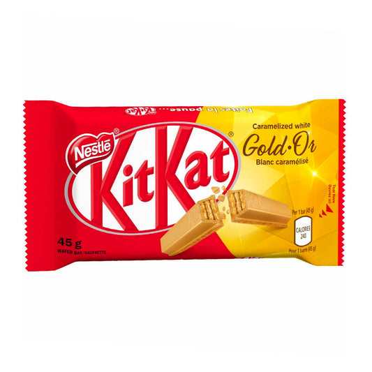 Kit Kat Gold Caramelized White Wafer Chocolate Candy Bar (45g)