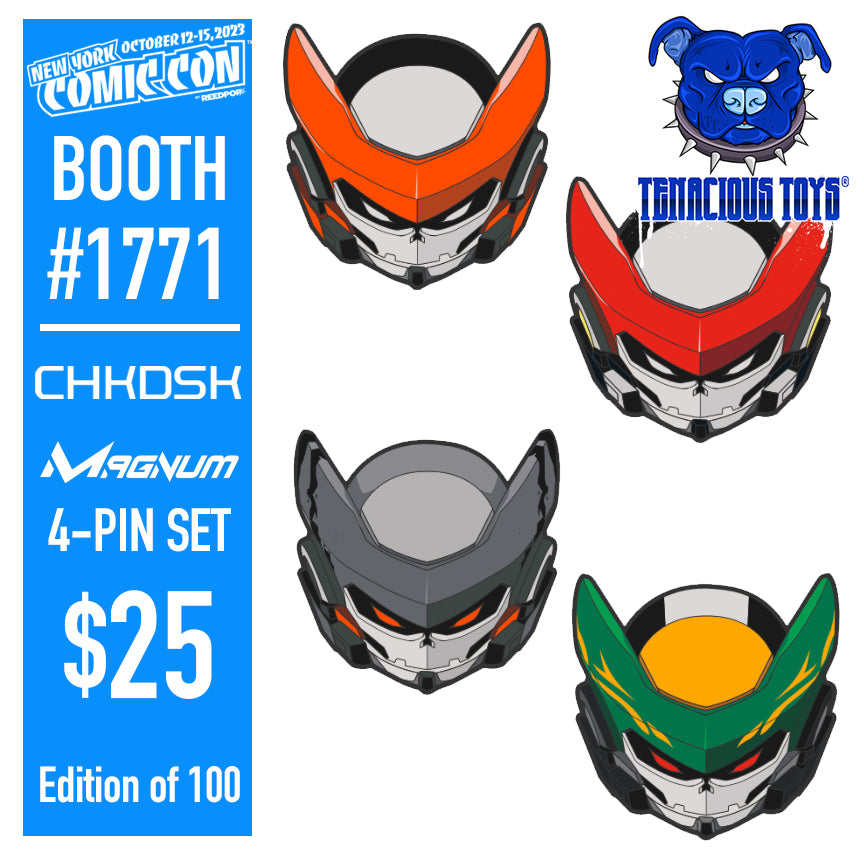 CHK_DSK Magnum Emaille Pin Set NYCC Exklusiv