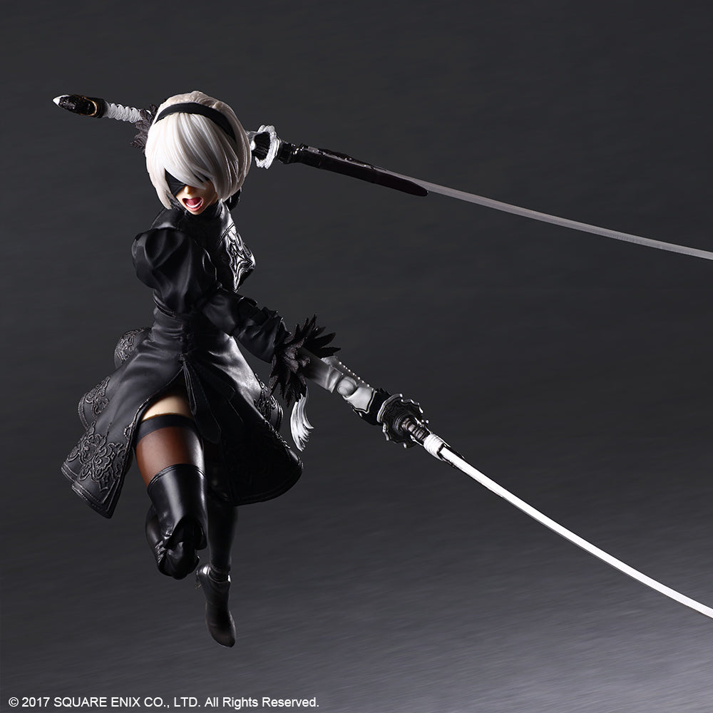 NieR:Automata® PLAY ARTS KAI™ Action Figure – 2B (YoRHa No. 2 Type B) DELUXE Ver. Figure
