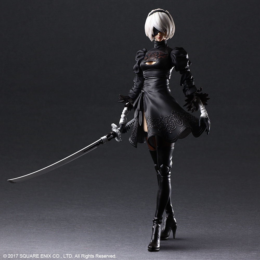 NieR:Automata® PLAY ARTS KAI™ Action Figure – 2B (YoRHa No. 2 Type B) DELUXE Ver. Figure