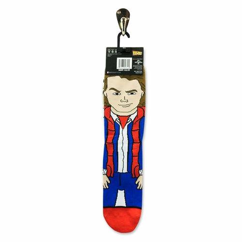 Back to the Future "Doc and Marty" Men's 360 Knit Mix-Match Socks (Size 6-13)