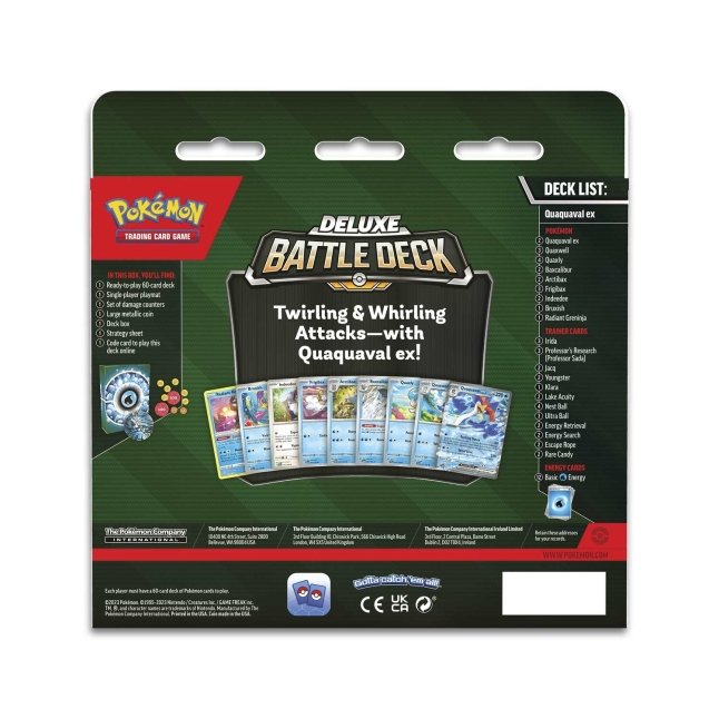 Pokémon TCG: Quaquaval ex Deluxe Battle Deck