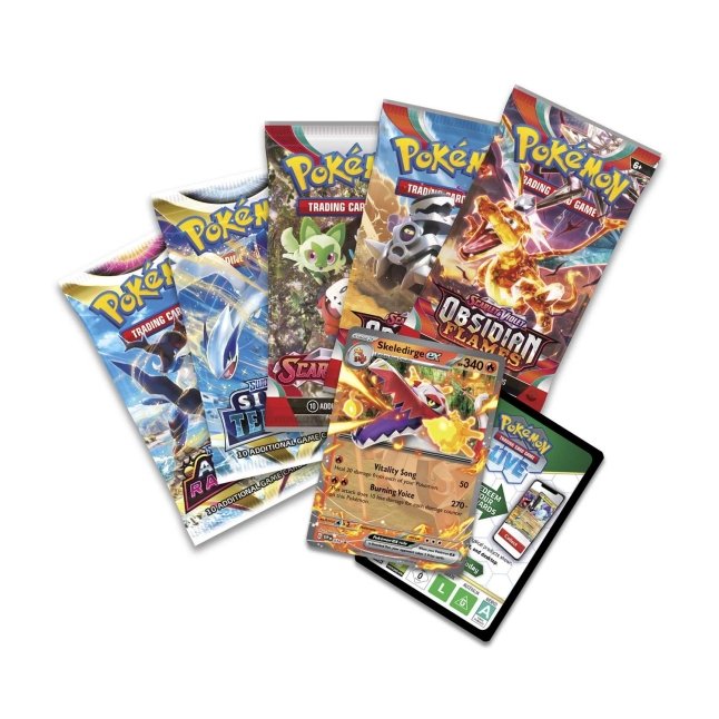 Pokémon TCG: Paldea Partners Tin Skeledirge ex