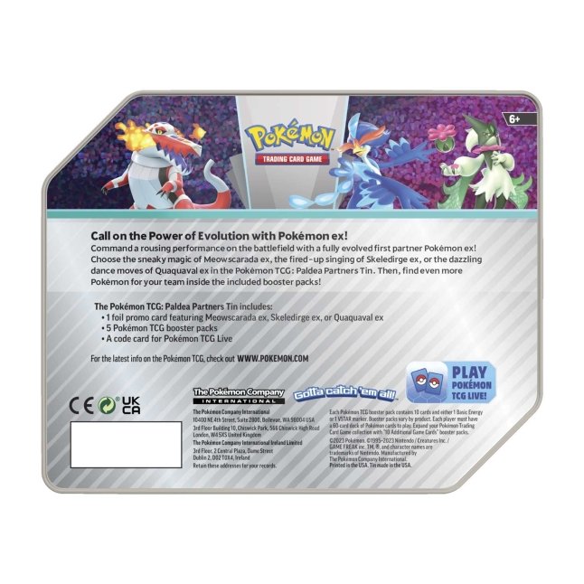 Pokémon TCG: Paldea Partners Tin Skeledirge ex