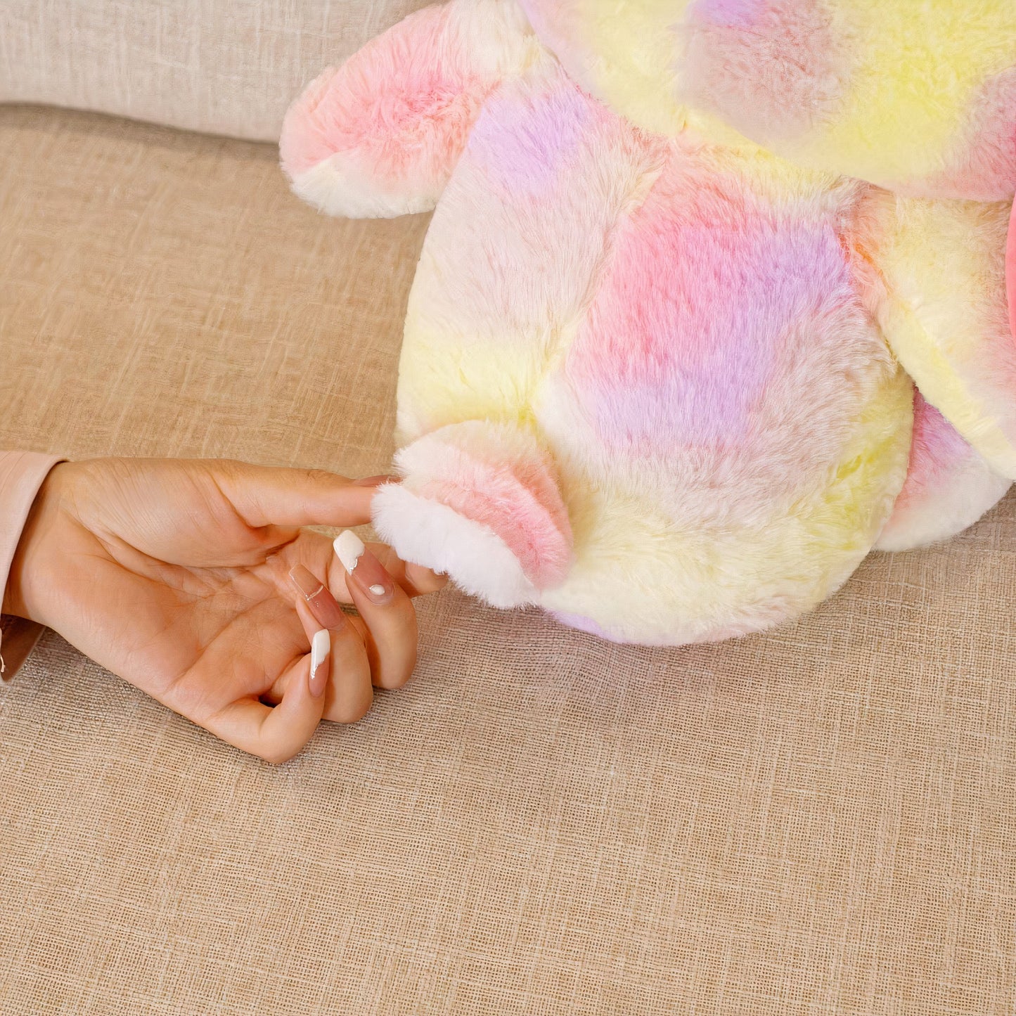 Plumpy Hopper the Colorful Bunny Plushie
