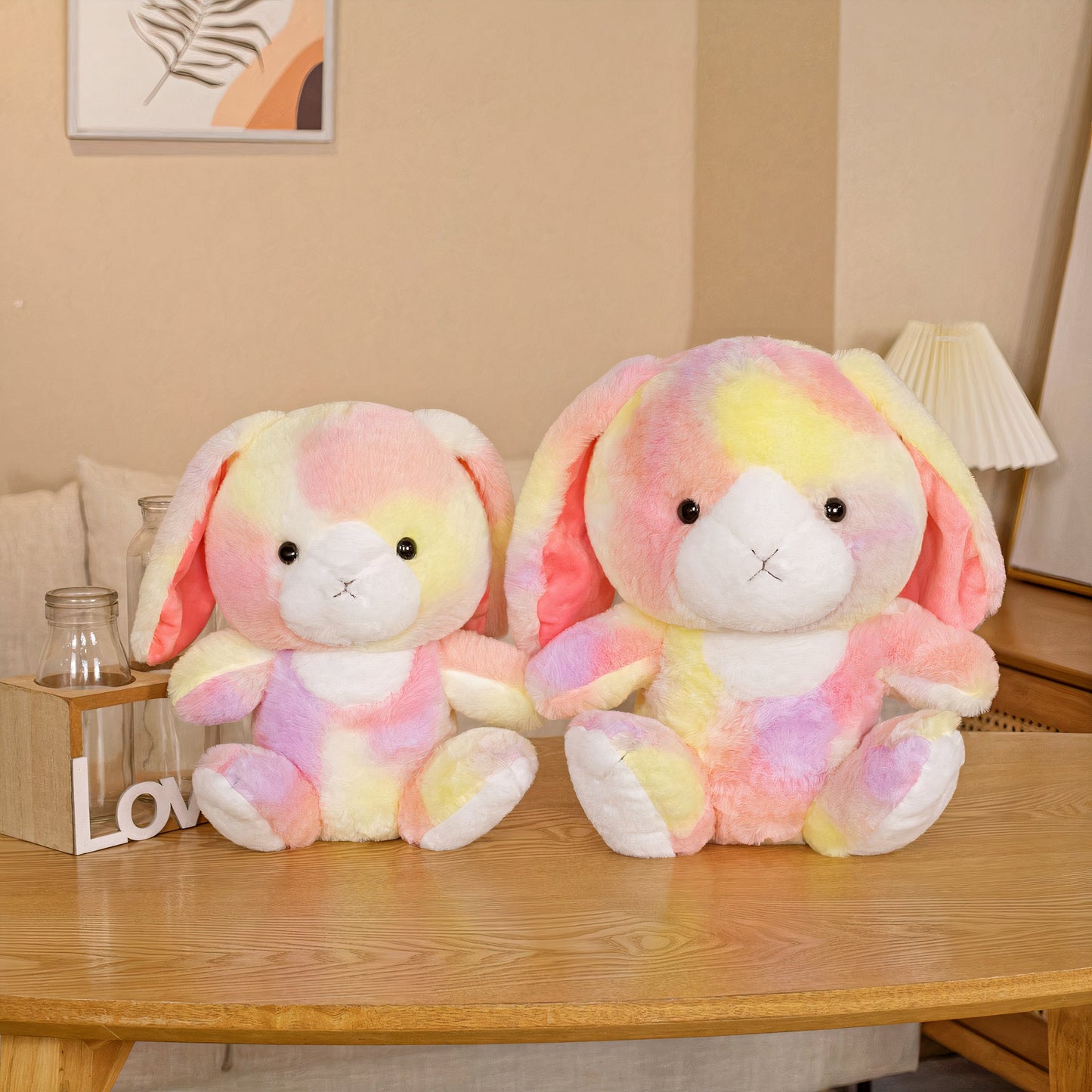 Plumpy Hopper the Colorful Bunny Plushie