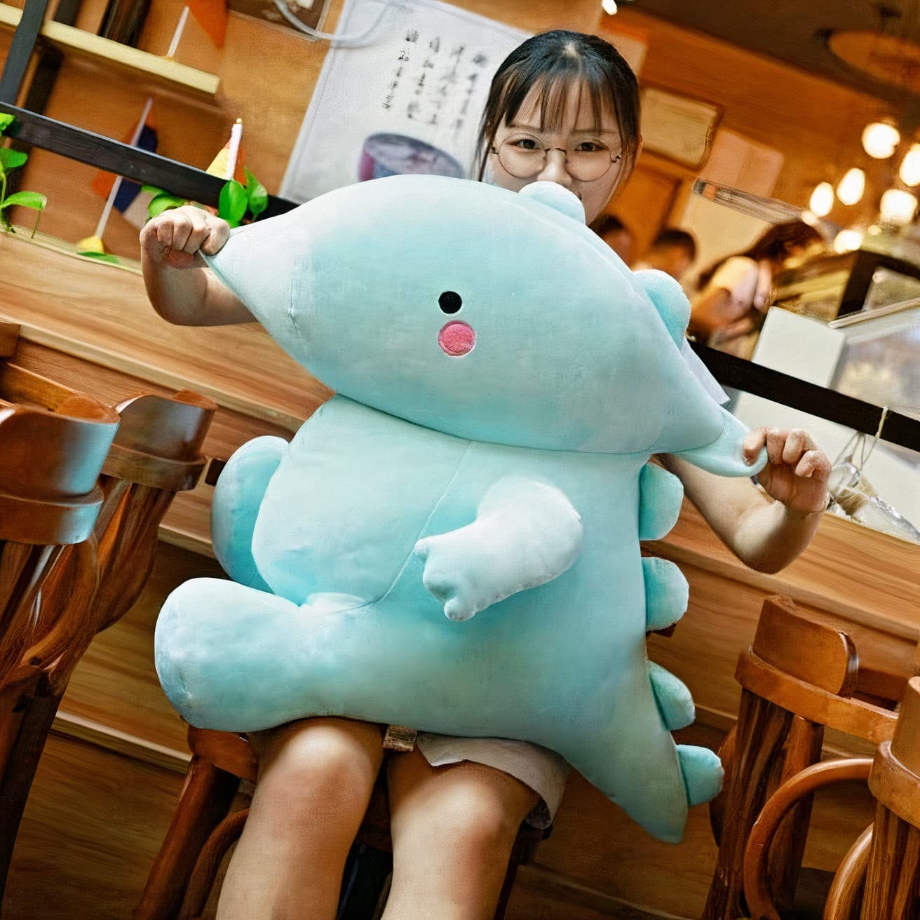 Gigantic Plumpy Kawaii Fluffysaurus Dinosaur Plushie