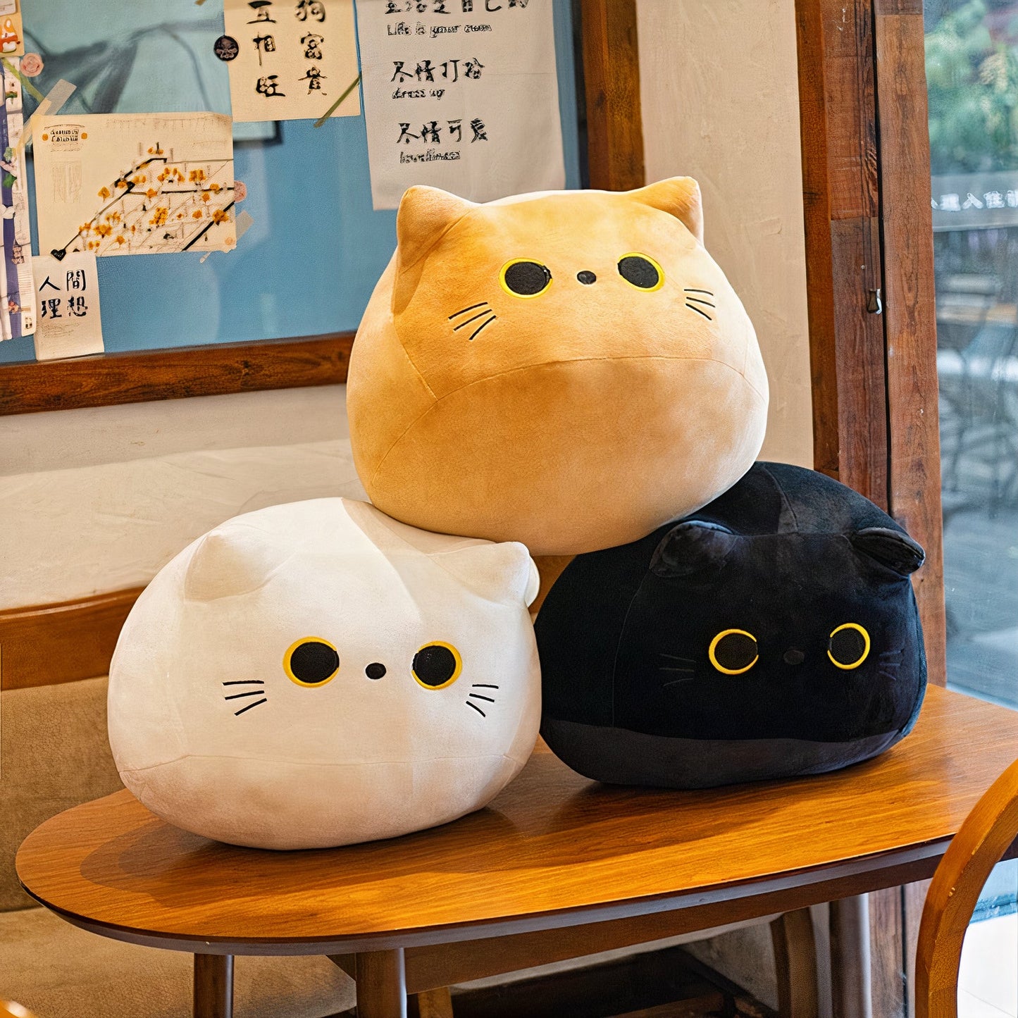 Plumpy Mimi, Bobo, and Yami Cat Plushie