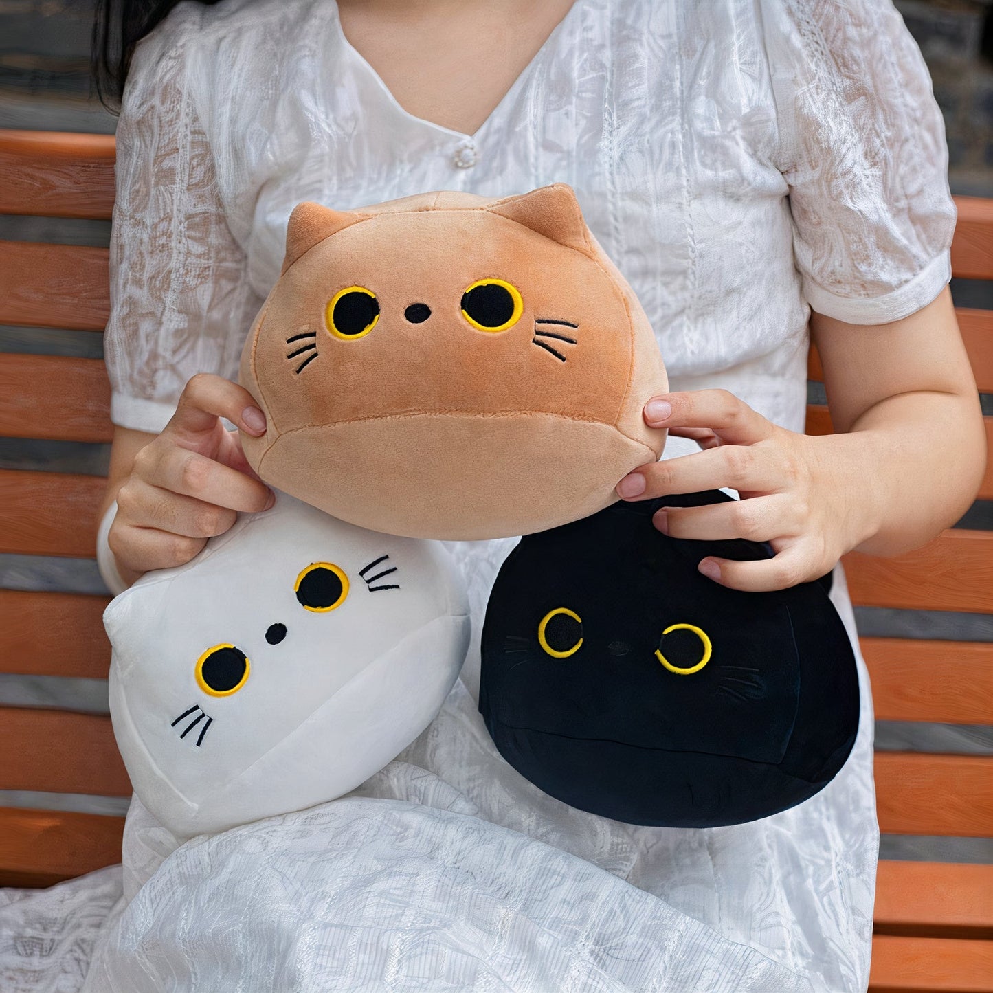 Plumpy Mimi, Bobo, and Yami Cat Plushie