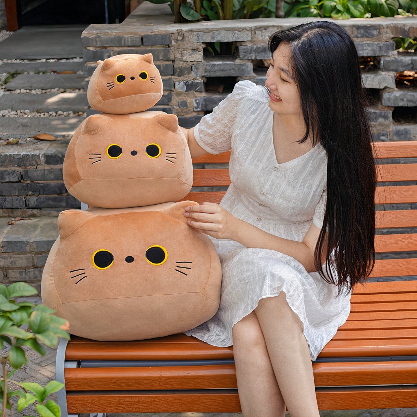 Plumpy Mimi, Bobo, and Yami Cat Plushie