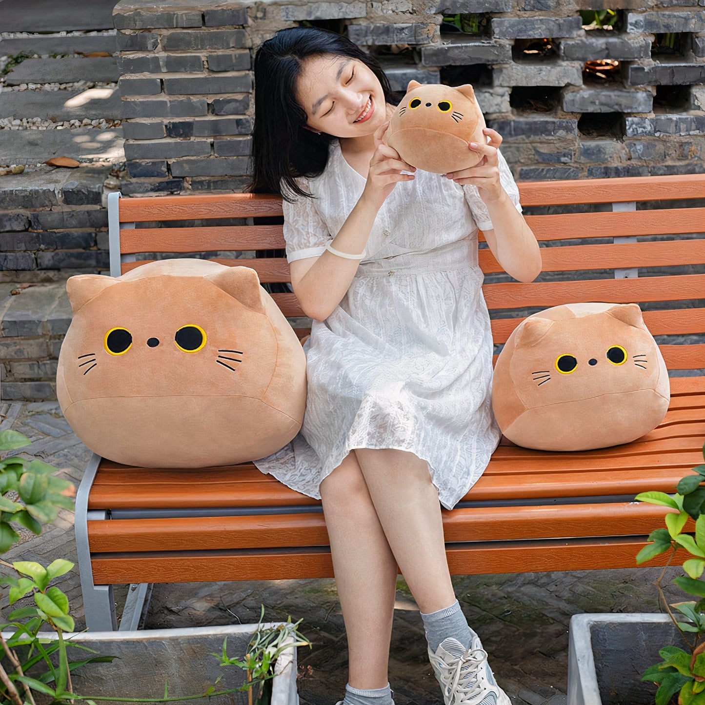 Plumpy Mimi, Bobo, and Yami Cat Plushie