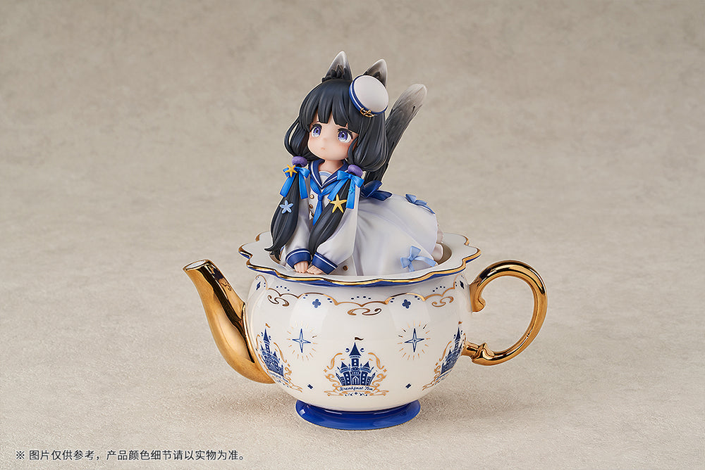RIBOSE DLC SERIES "TEA TIME CATS" COW CAT NON-SCALE FIGURINE
