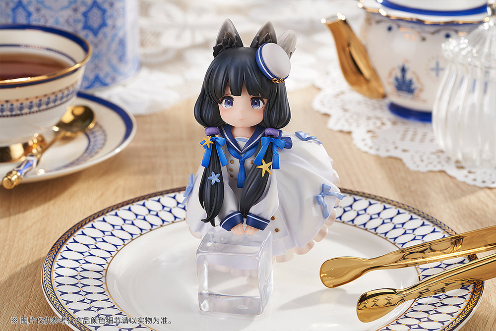 RIBOSE DLC SERIES "TEA TIME CATS" COW CAT NON-SCALE FIGURINE
