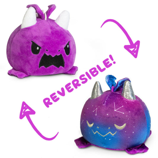 TeeTurtle Reversible Dragon: Galaxy/Purple (Mini)
