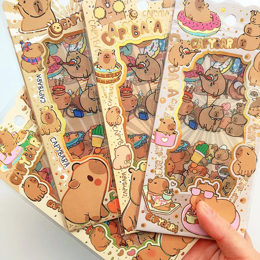 Kawaii Capybara Decorative Stickers
