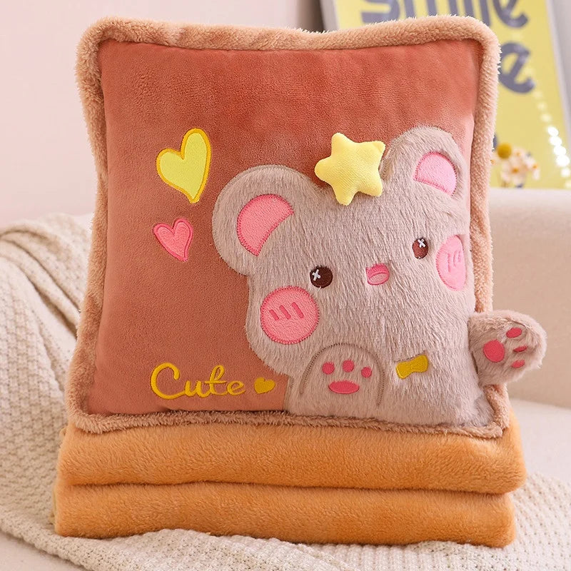 Kawaii-Kissen + Decke-Kombination