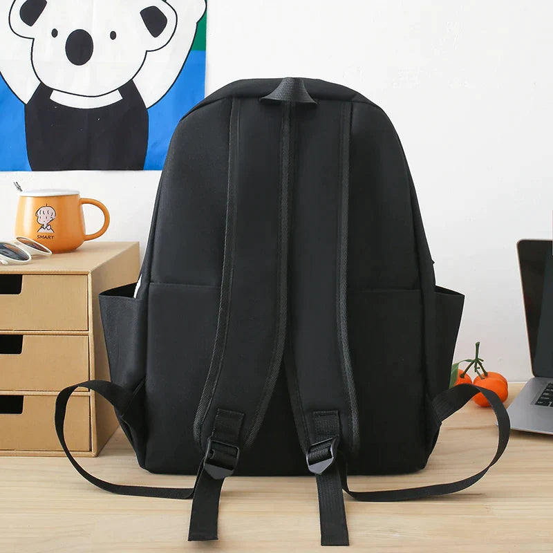 Kawaii Argyle Backpack Set