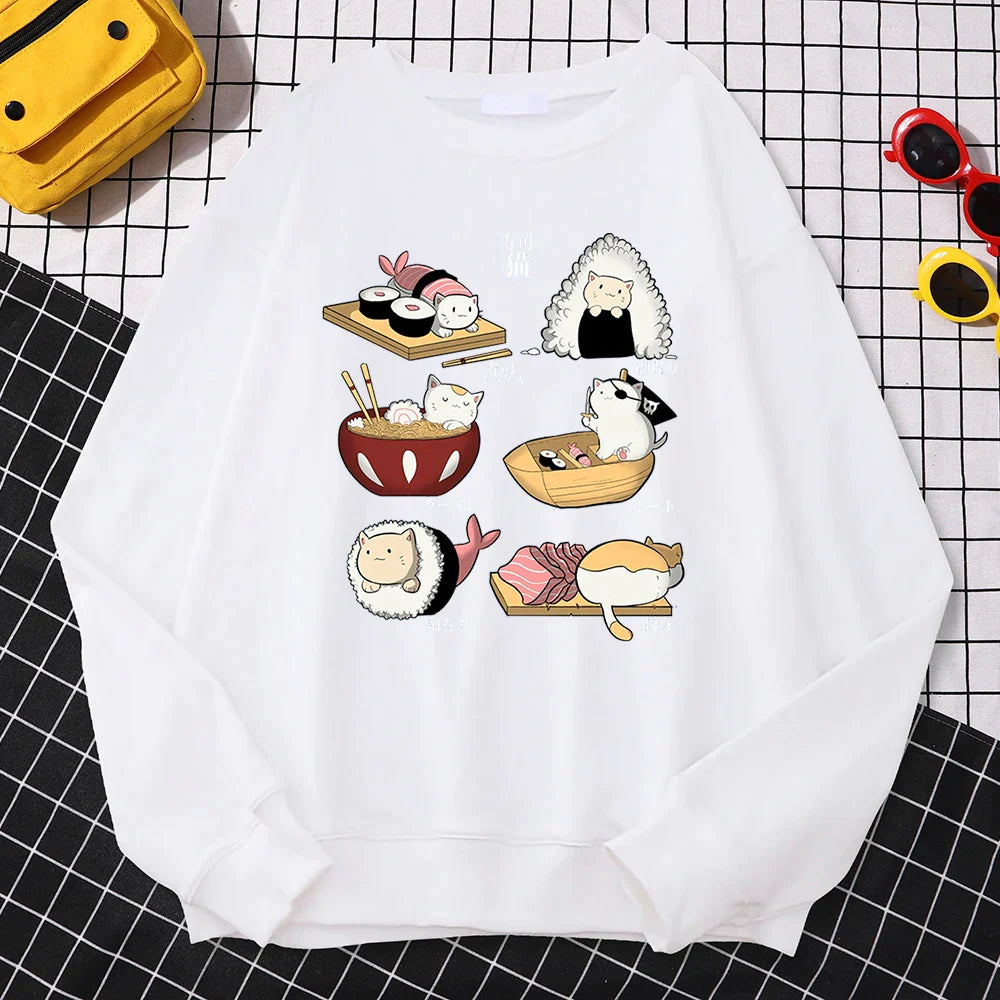 Sushi Cats Harajuku Pullover