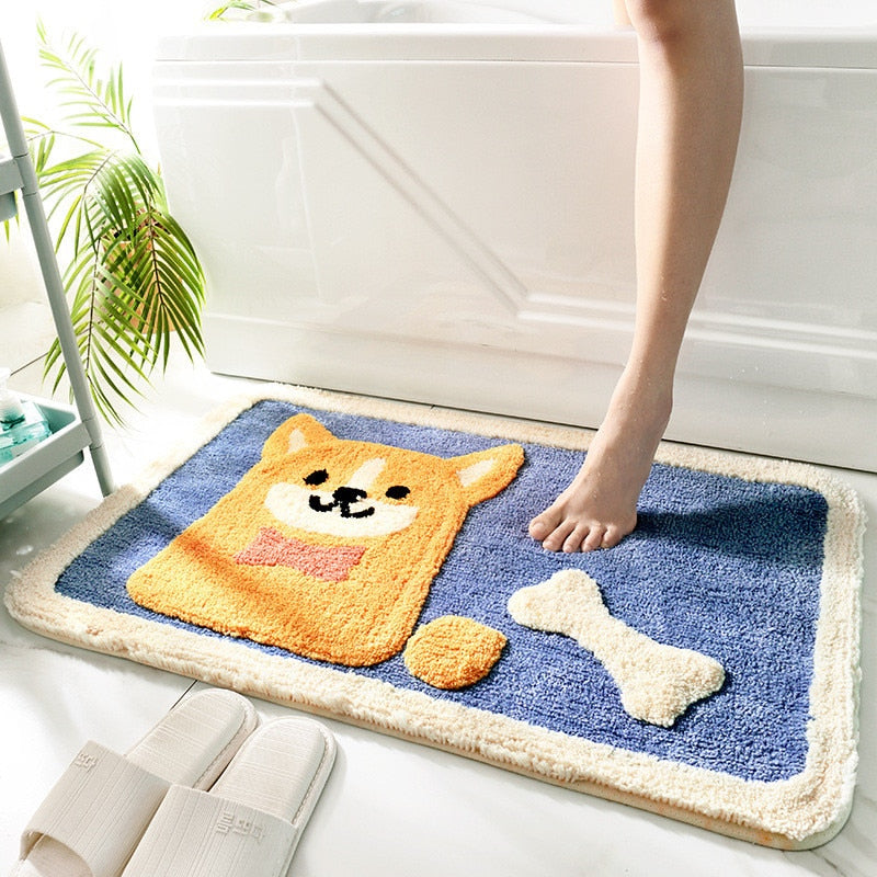 Saugfähige Badezimmer-Fußmatte