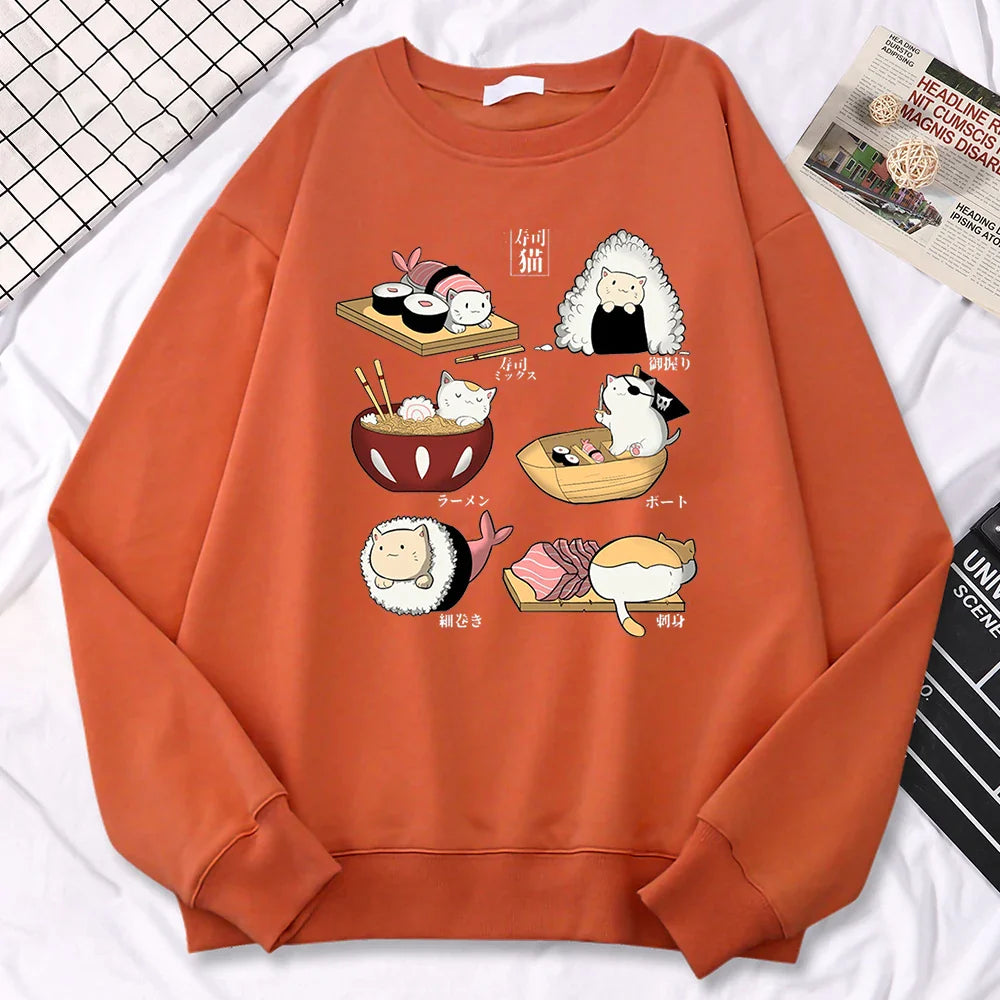 Sushi Cats Harajuku Pullover