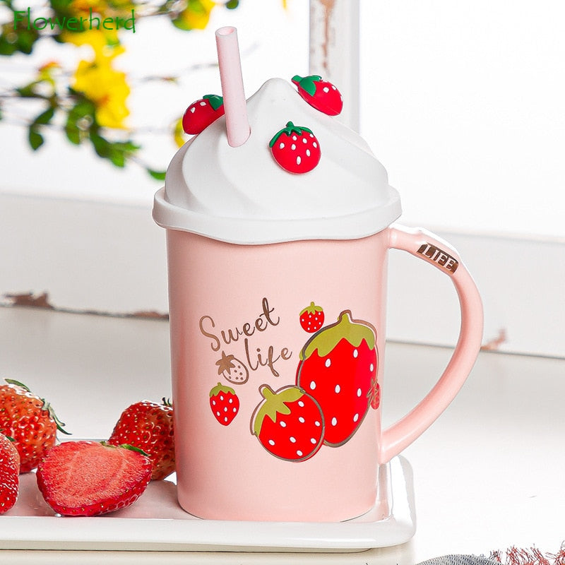 Sweet Life Strawberry Mugs