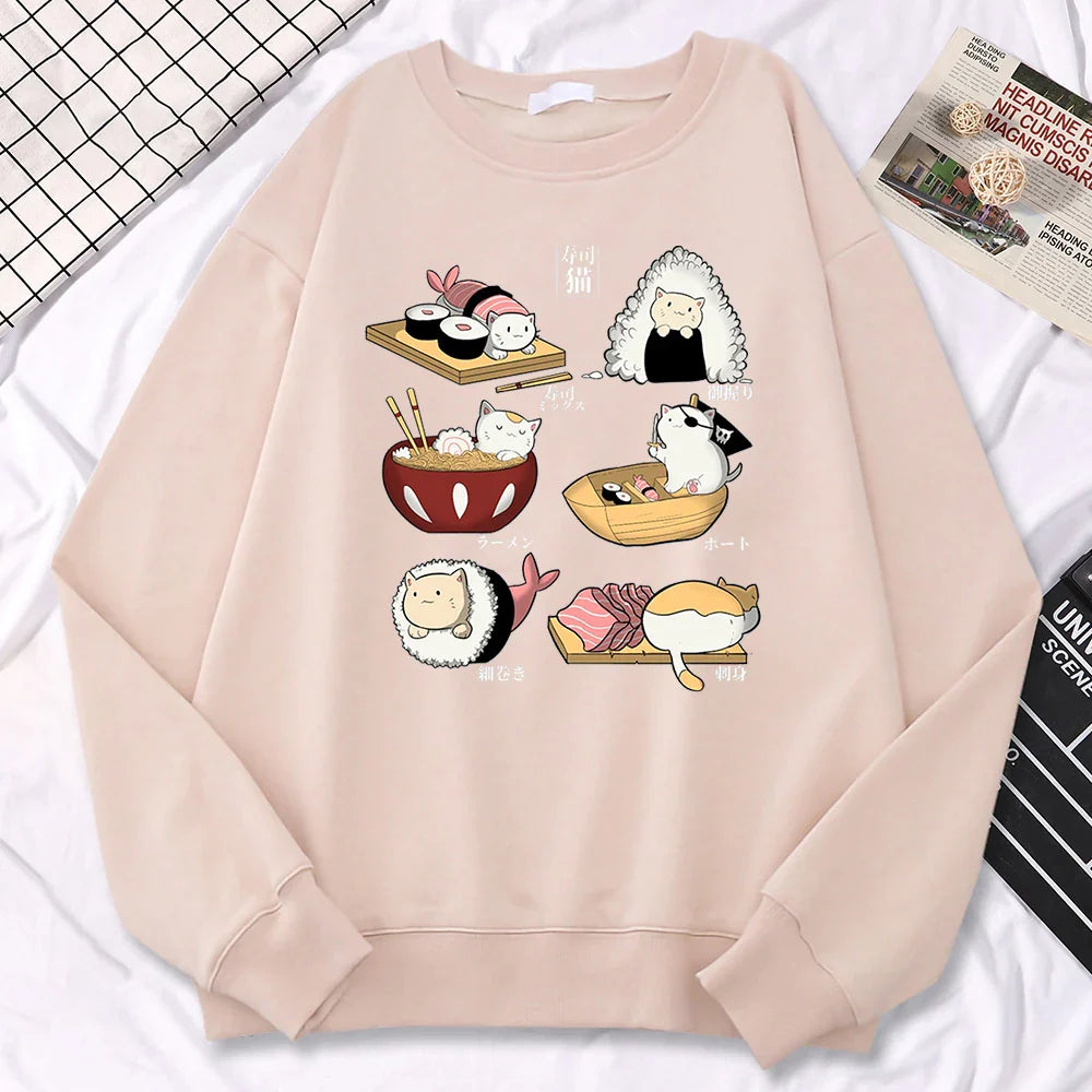 Sushi Cats Harajuku Pullover