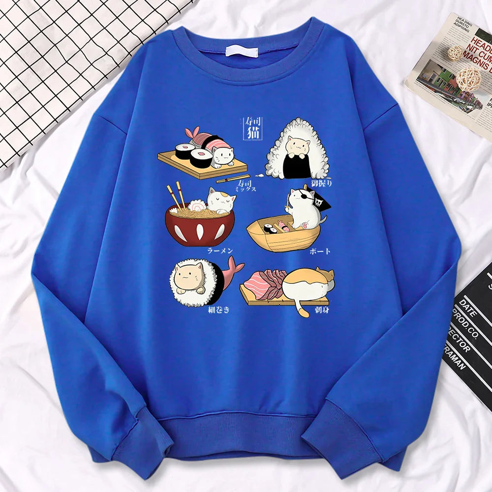 Sushi Cats Harajuku Pullover