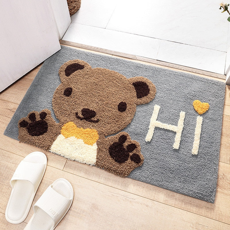 Saugfähige Badezimmer-Fußmatte
