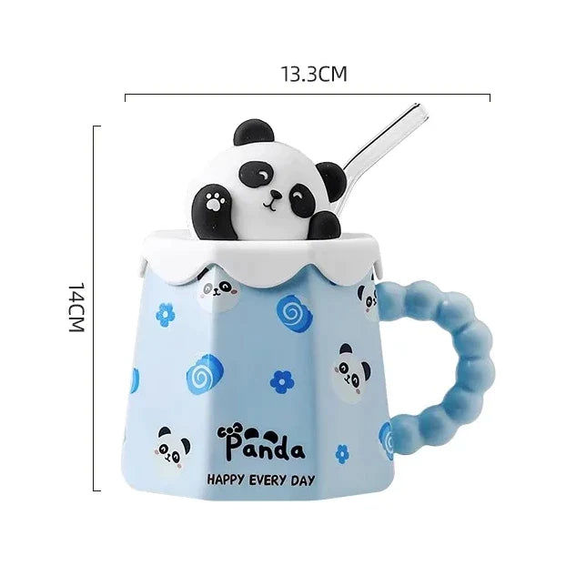 Hasen-, Bären- und Panda-Tassen