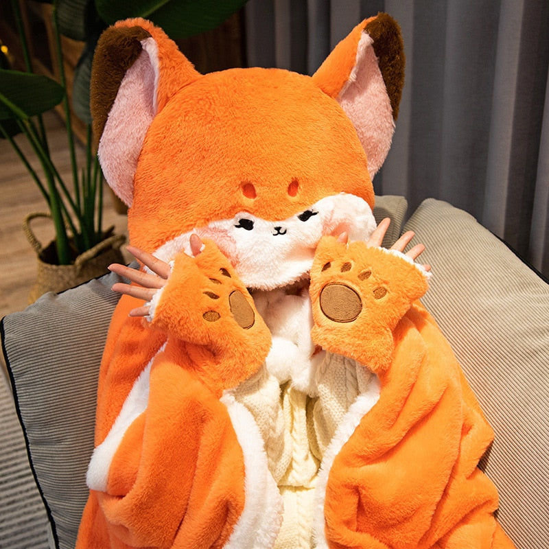 Kapuzenpullover mit Fuchsdecke