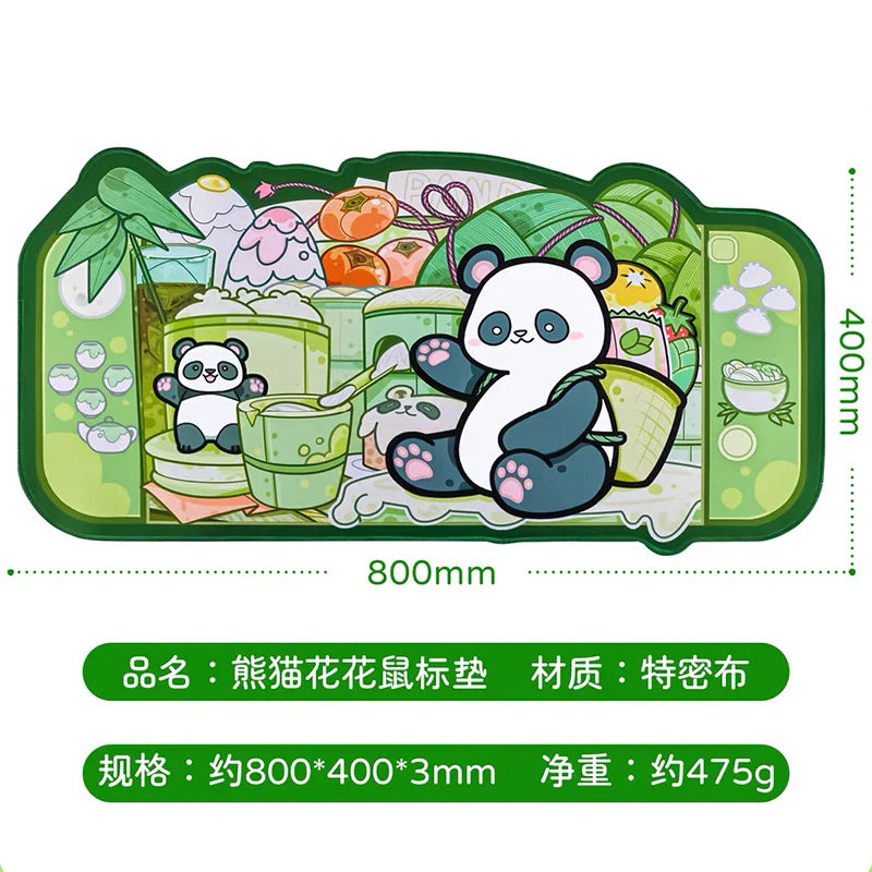 Panda Paradise Desk Pad