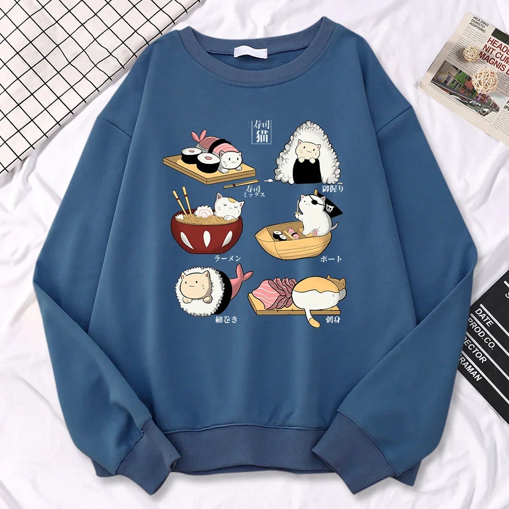 Sushi Cats Harajuku Pullover