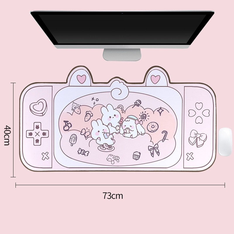 Cat and Bunny Desk Pads