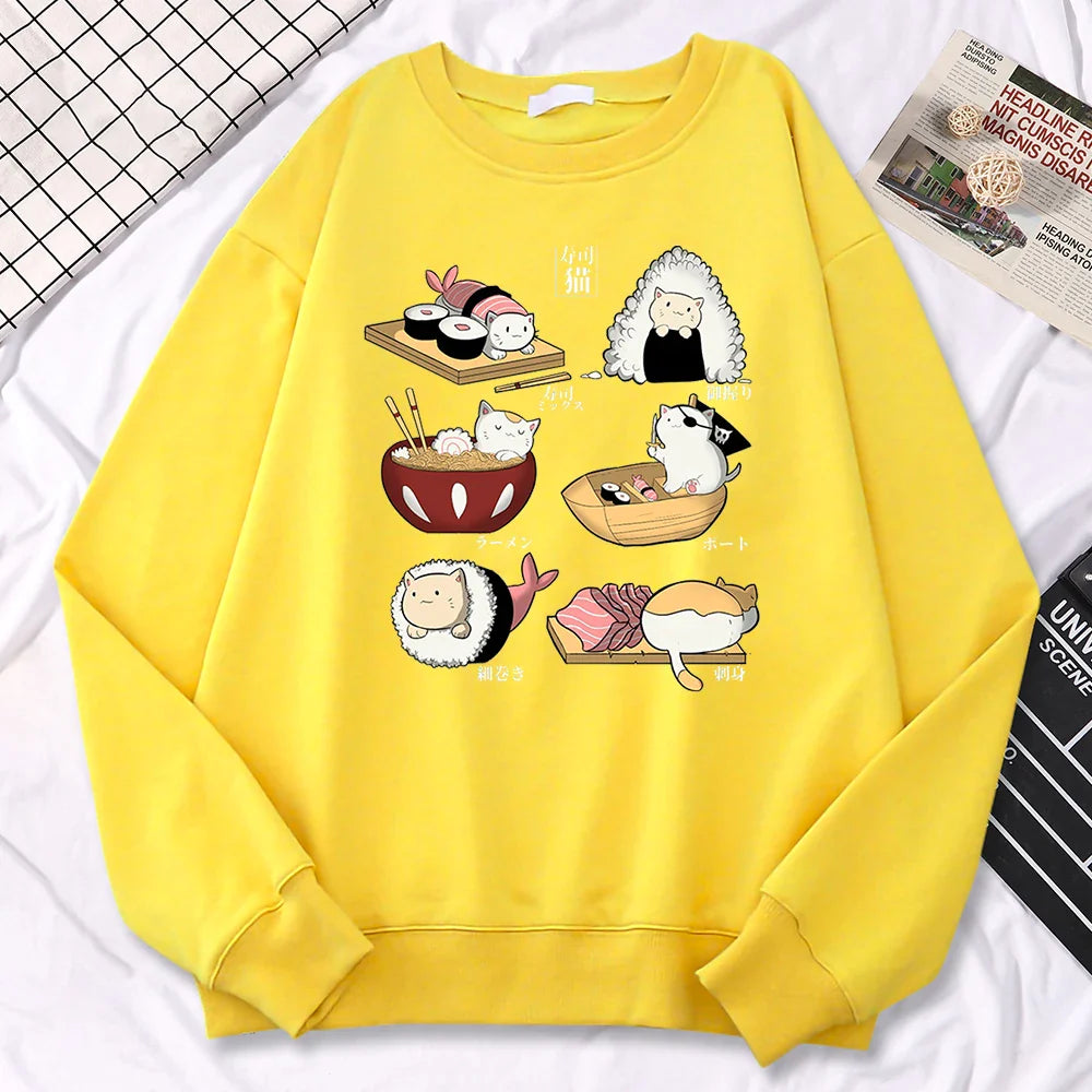 Sushi Cats Harajuku Pullover