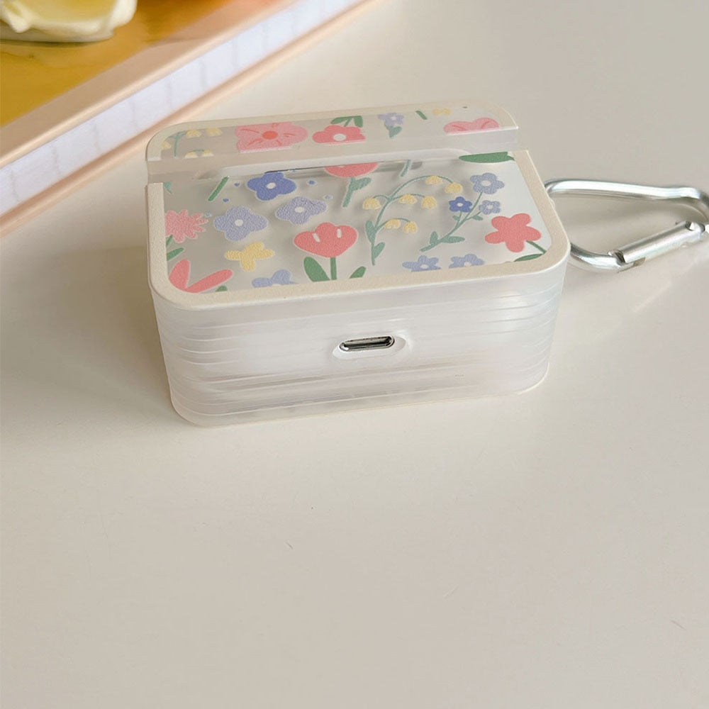 AirPods-Hülle mit Pastellblumen